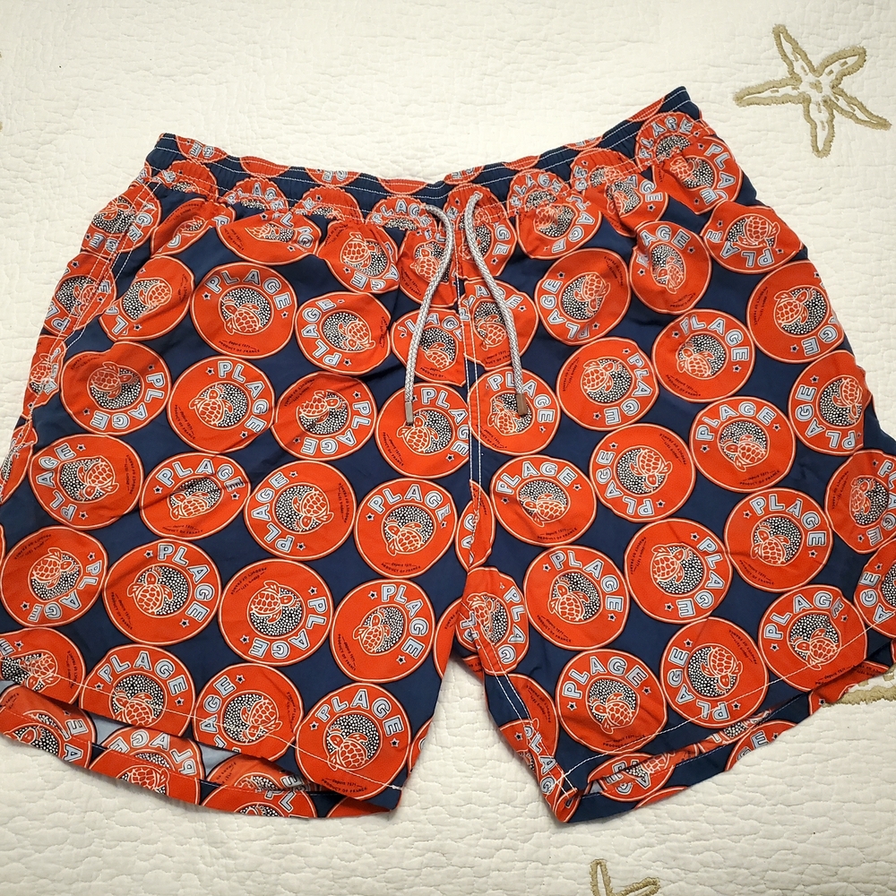 Vilebrequin‎ Navy and Orange Swim Trunks